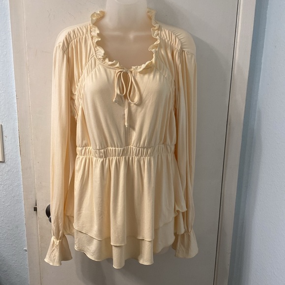 Boston Proper Poet Ruffle Top Size Size S - Picture 3 of 13